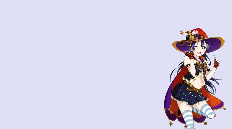 Anime Girl in Witch Costume — Purple, Playful, Witch Hat