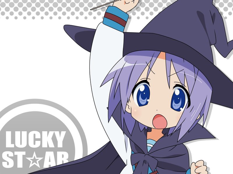 Anime Girl in Witch Hat — Purple, Playful, Witch Hat