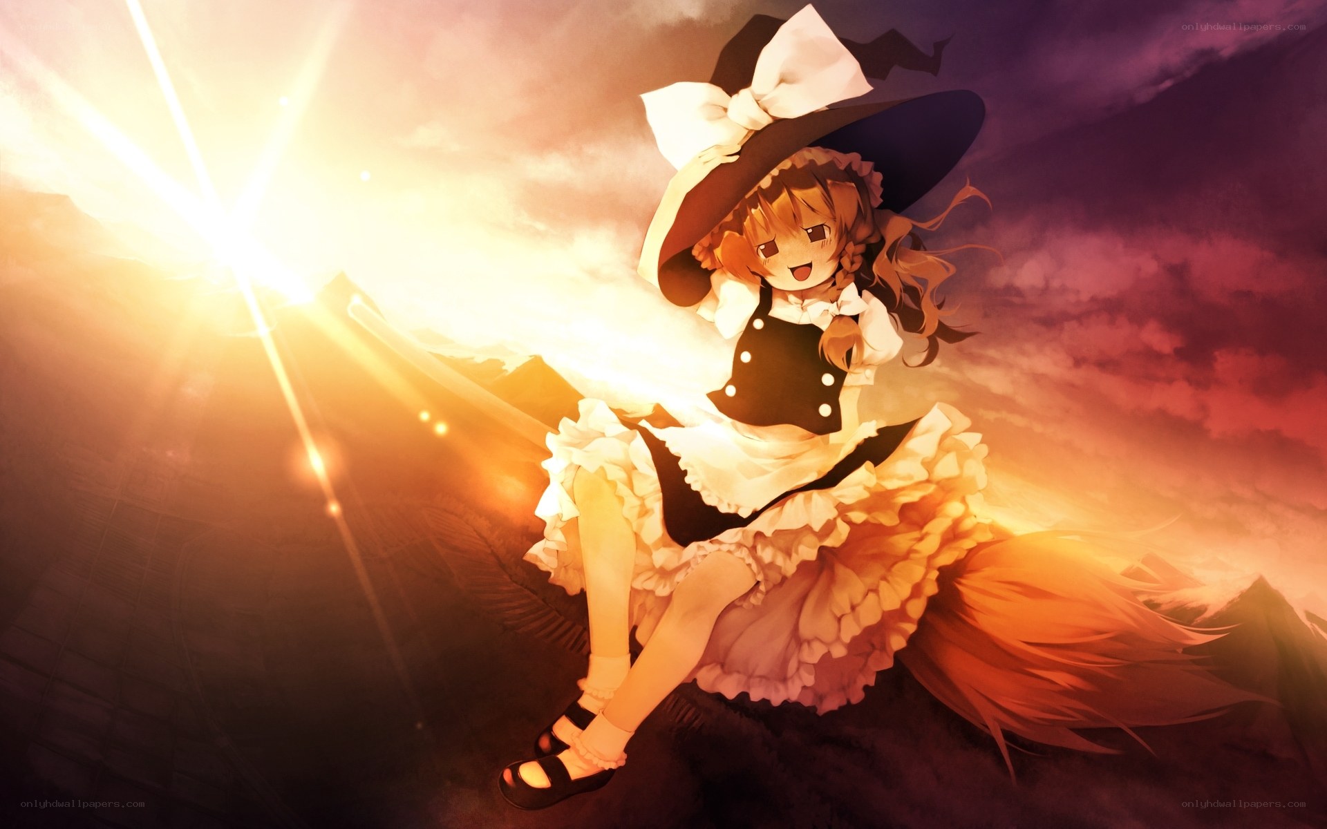 anime girl in witch hat