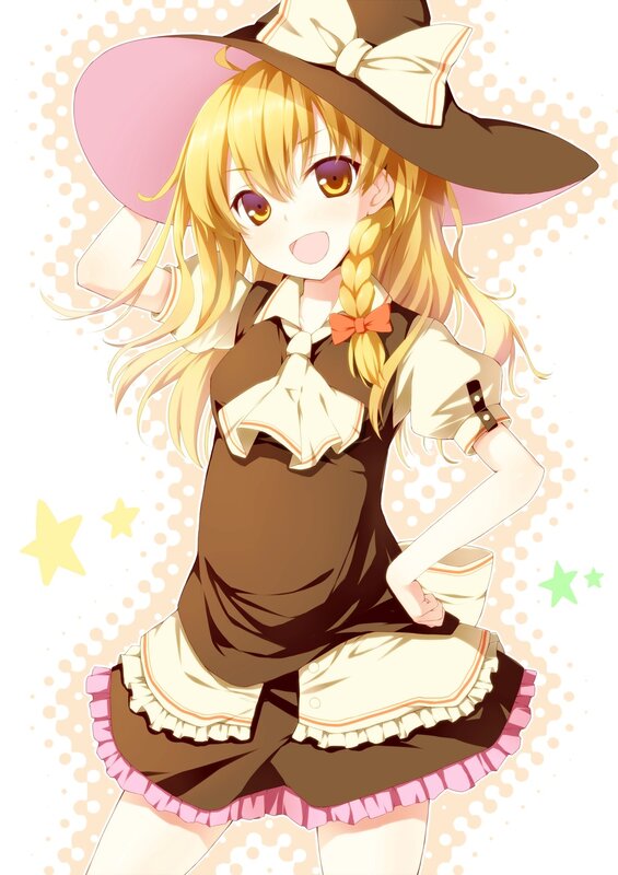 anime girl in witch outfit