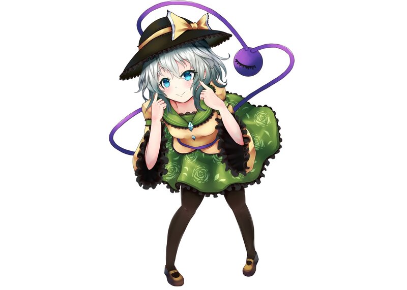 Anime Girl in Witch Outfit — Green