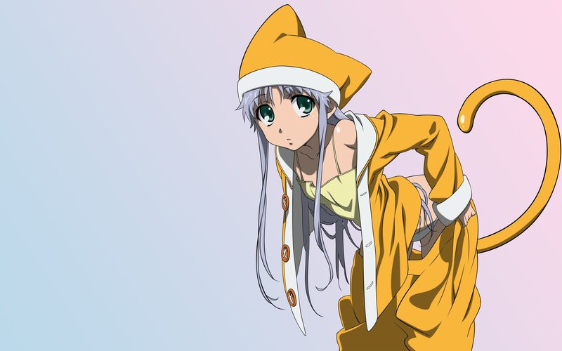 Anime Girl in Yellow Costume