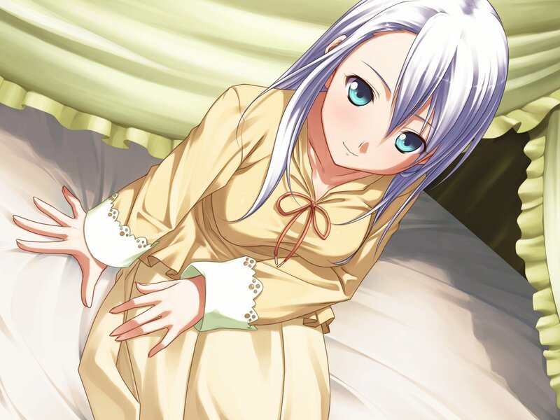 anime girl in yellow dress