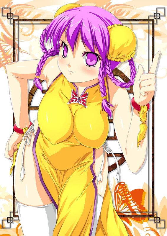 Anime girl in yellow dress