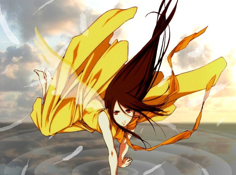 Anime Girl in Yellow Dress — Dramatic