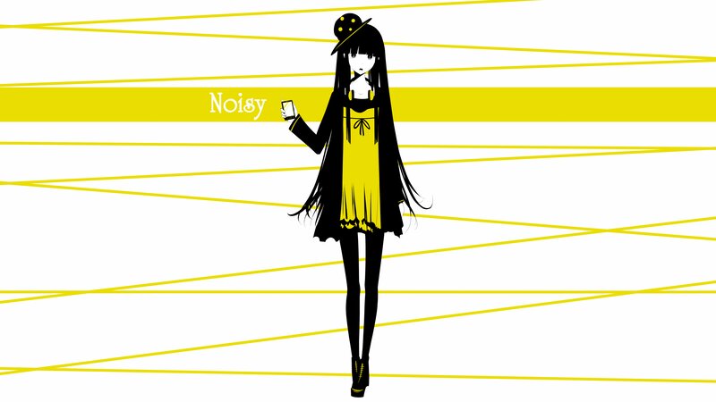 Anime Girl in Yellow Dress — Minimalist