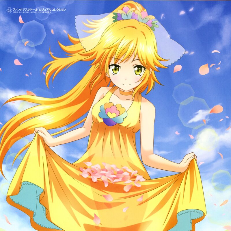 Anime Girl in Yellow Dress — Serene