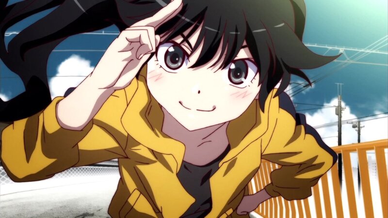 anime girl in yellow jacket