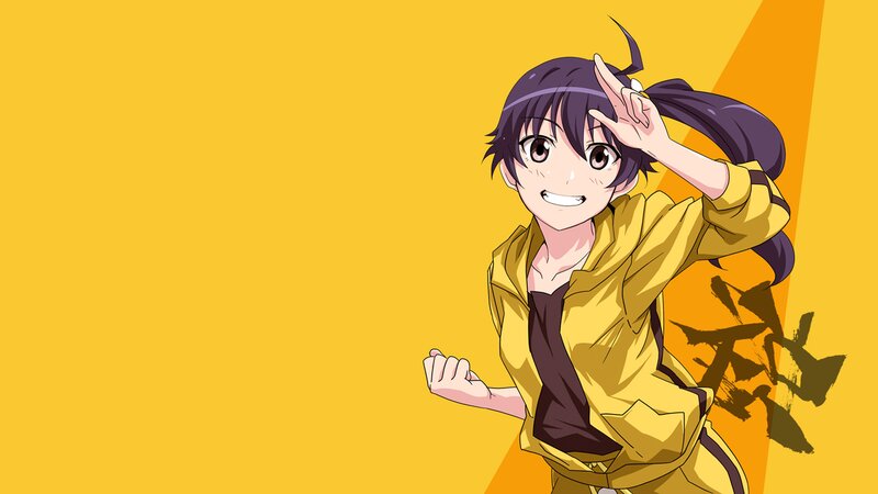 Anime Girl in Yellow Jacket — Energetic