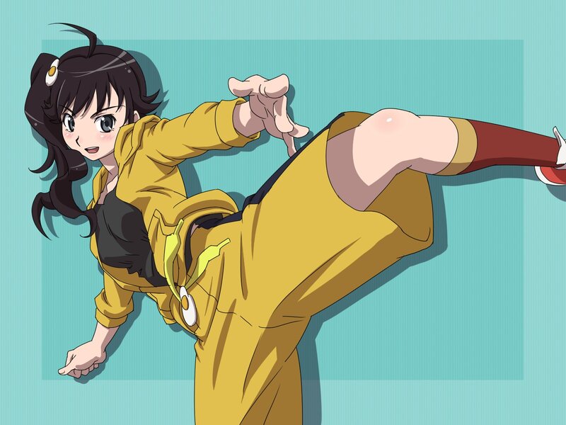 anime girl in yellow outfit