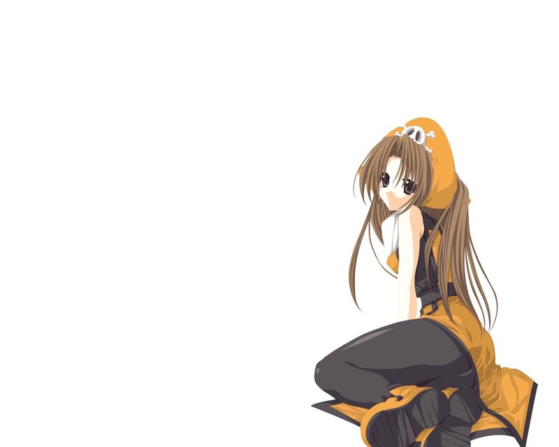 Anime Girl in Yellow Outfit — Calm