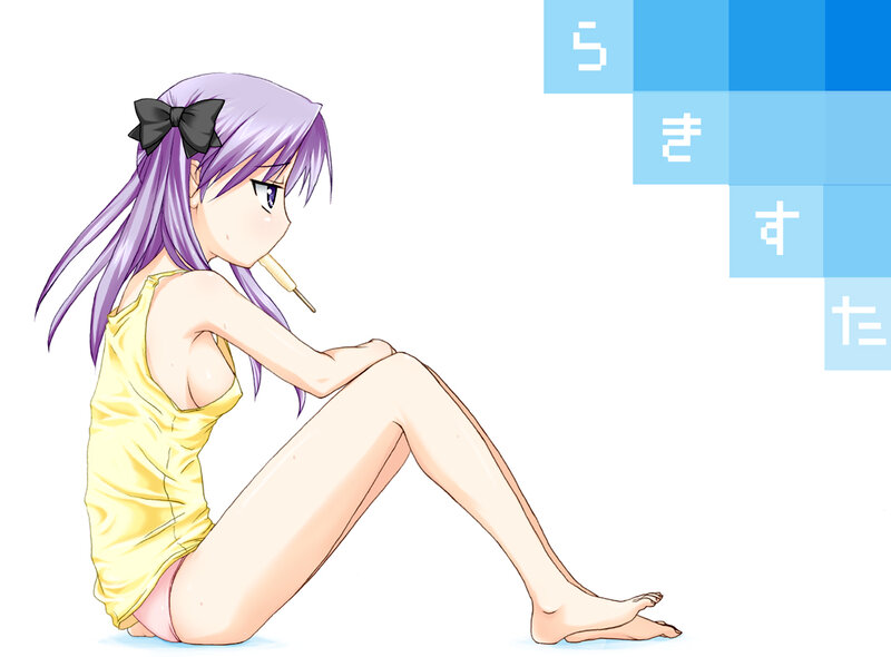 anime girl in yellow swimsuit