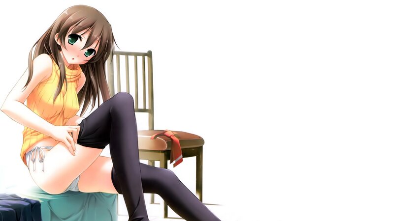 anime girl in yellow top