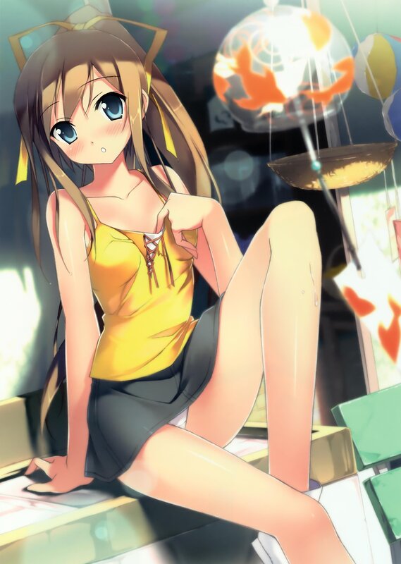Anime girl in yellow top