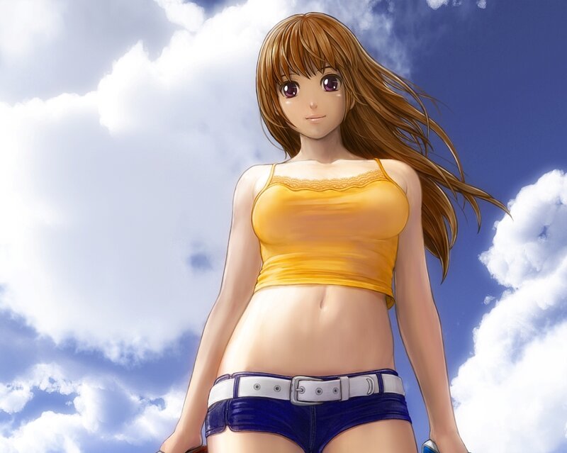Anime Girl in Yellow Top — Calm