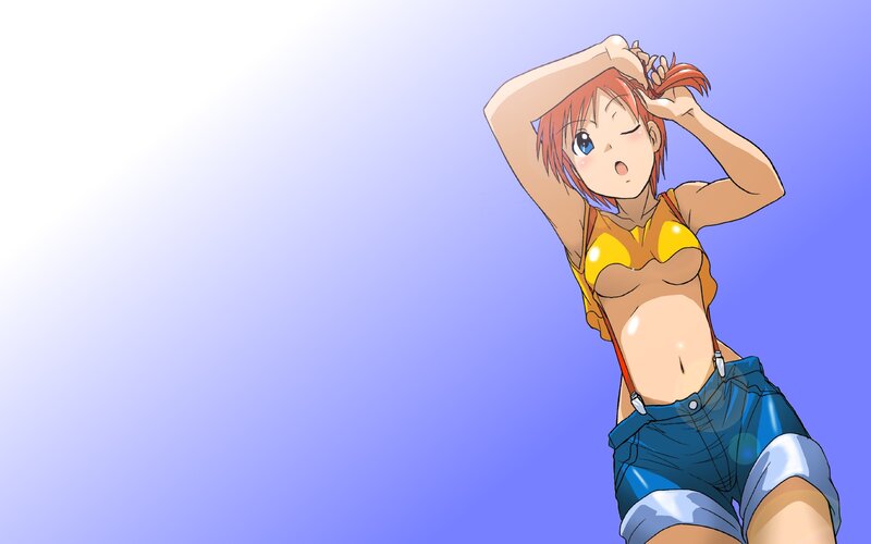 anime girl in yellow top