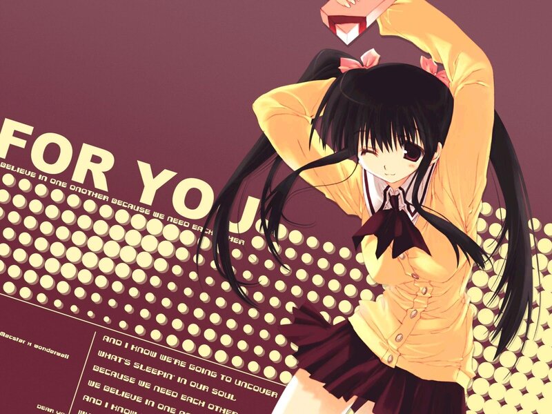 anime girl in yellow uniform