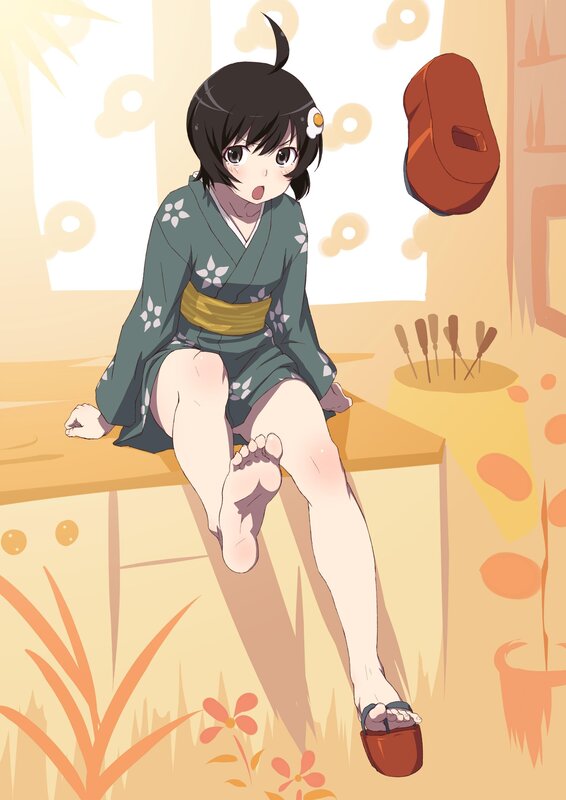 anime girl in yukata