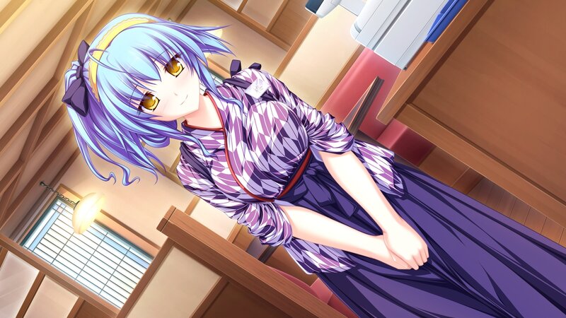 anime girl in yukata