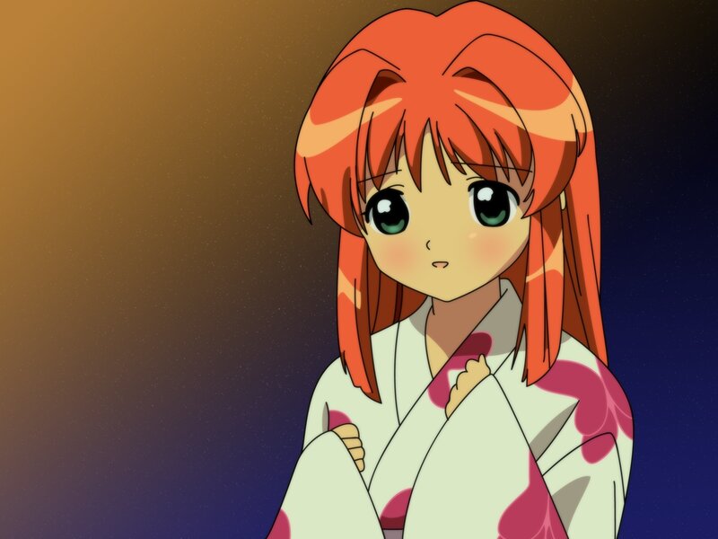 anime girl in yukata
