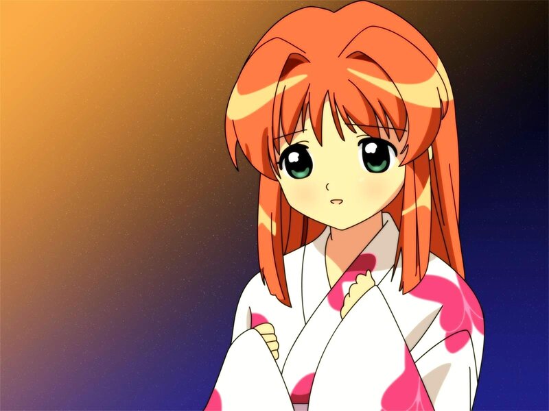 anime girl in yukata