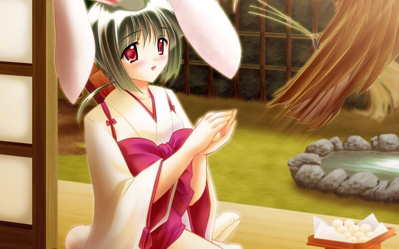anime girl in yukata