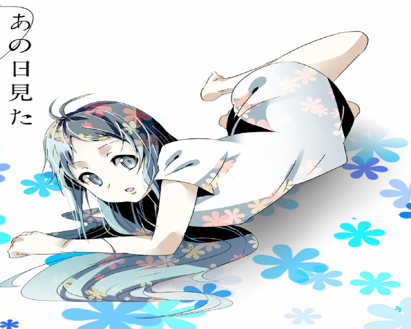 Anime Girl in Yukata — Blue