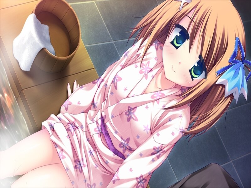 Anime Girl in Yukata — Pink