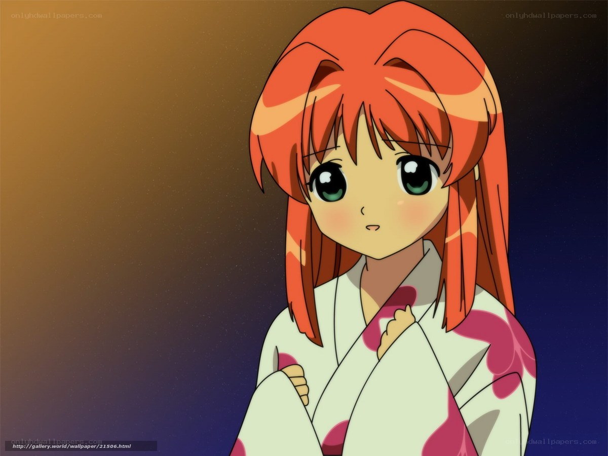 anime girl in yukata