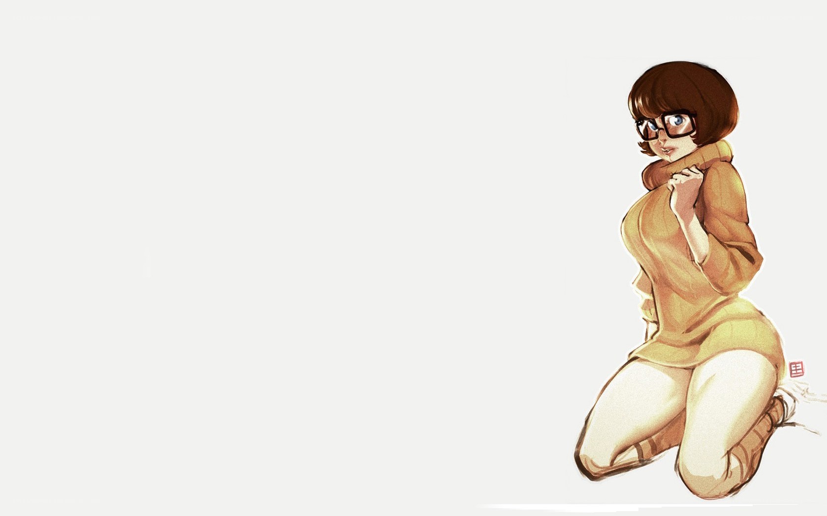 anime girl kneeling