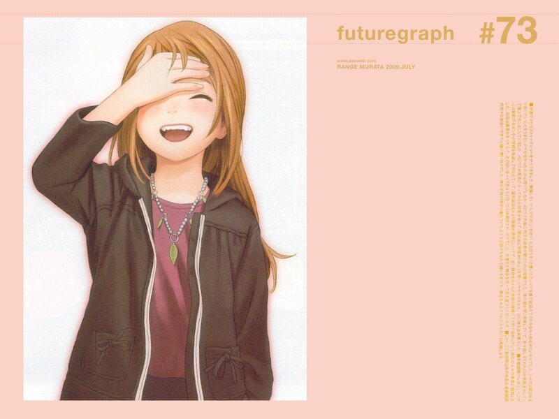 Anime girl laughing