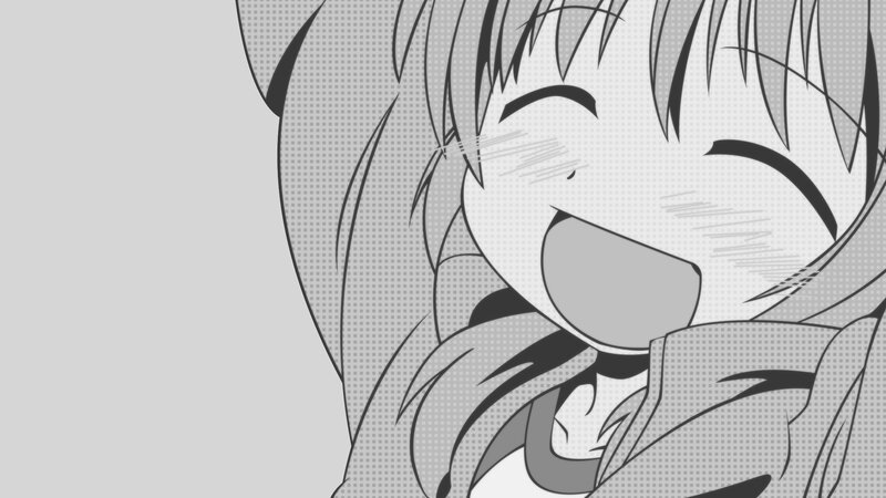 anime girl laughing