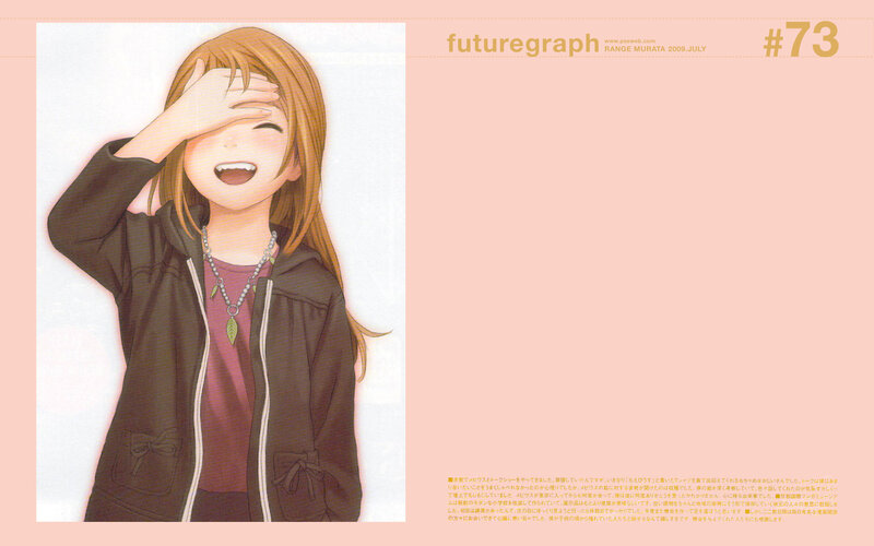 Anime girl laughing