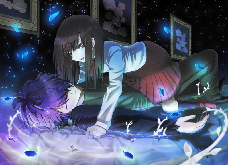 Anime Girl Leaning over Boy