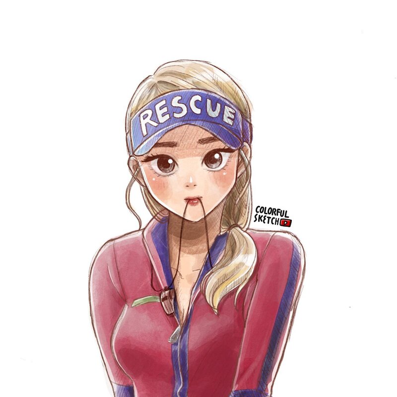 Anime Girl Lifeguard
