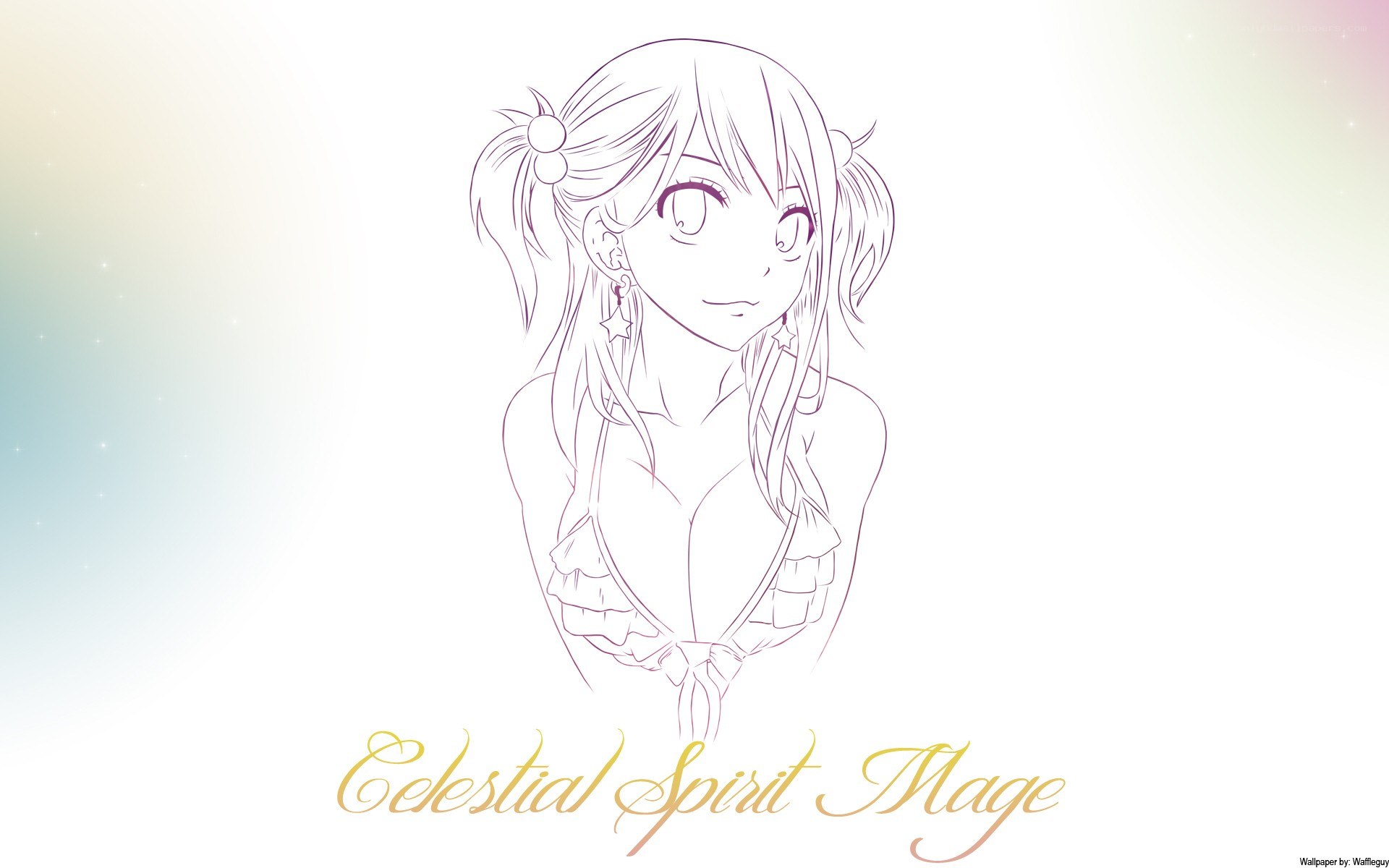 anime girl line art