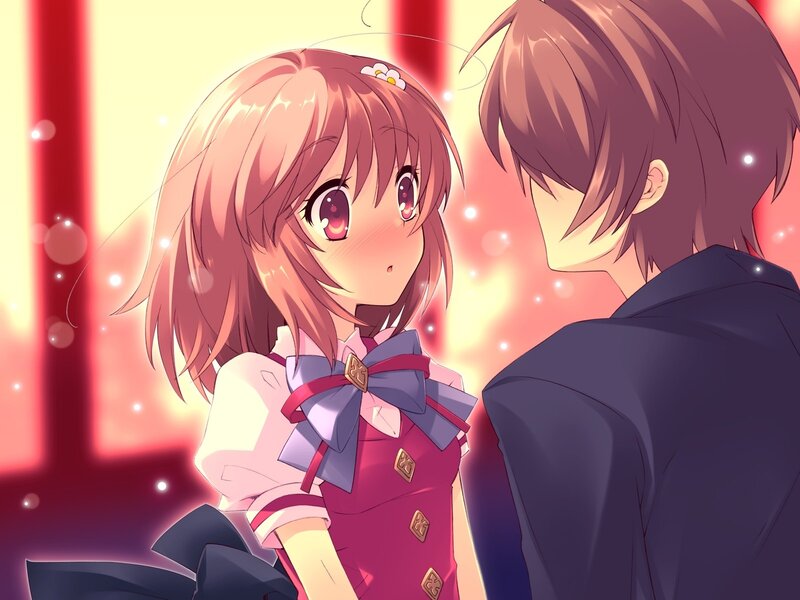 Anime Girl Looking at Boy