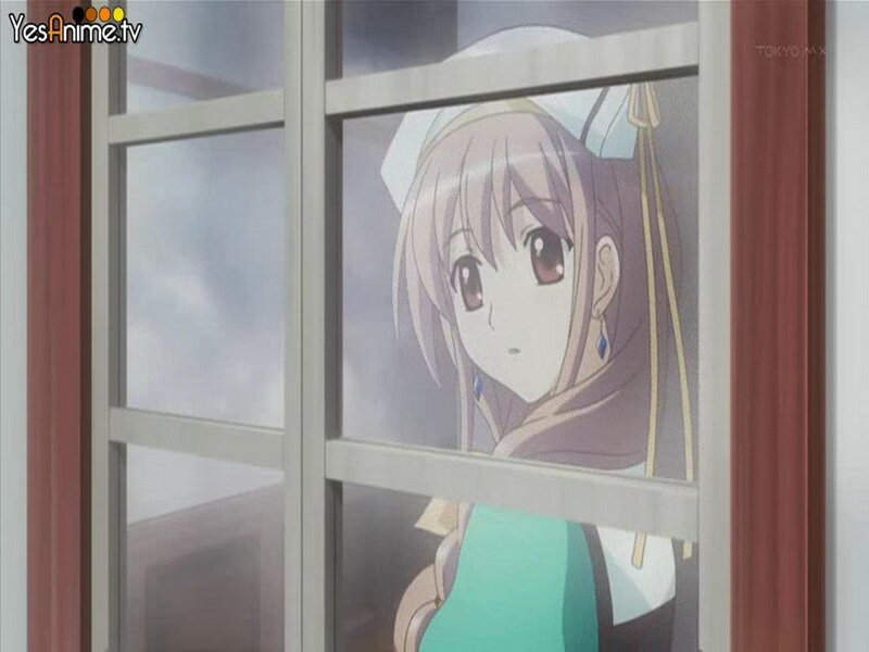 Anime Girl Looking Through Window