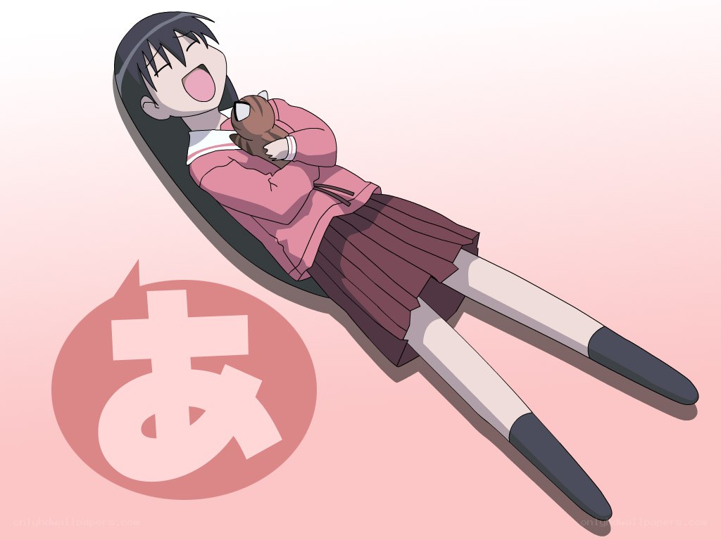 anime girl lying down