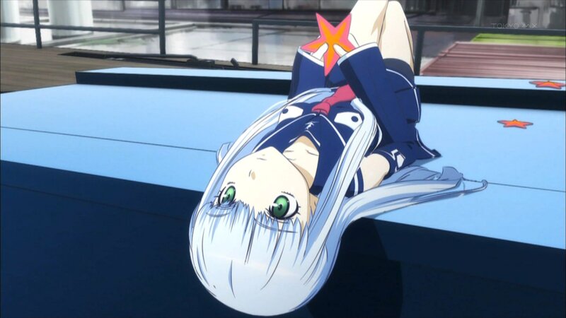 Anime Girl Lying Down — Blue, Calm, Anime Character