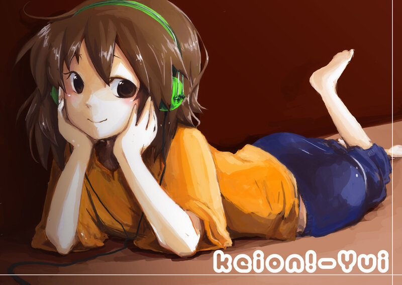 Anime Girl Lying Down — Brown, Calm