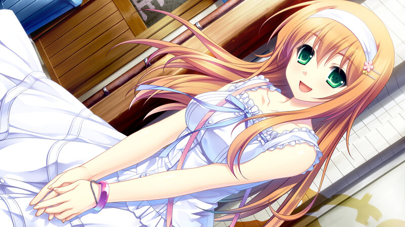 Anime Girl Lying Down — Orange