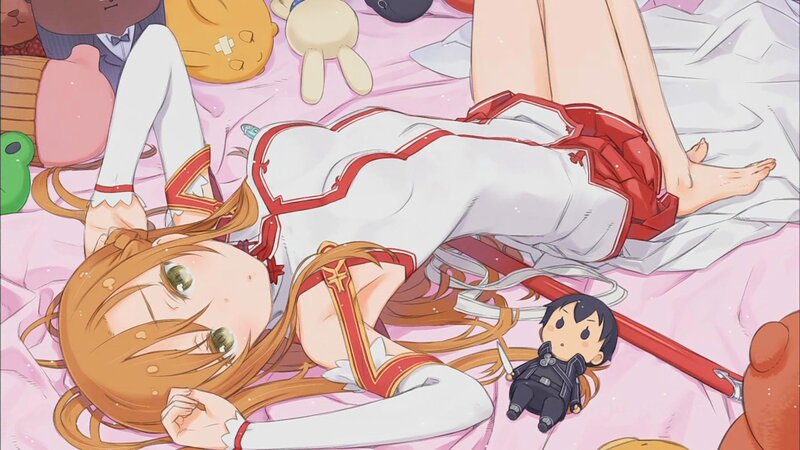Anime Girl Lying Down — Pink, Calm, Stuffed Animals, Doll