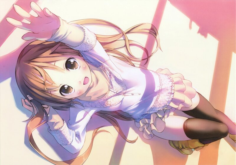 Anime Girl Lying Down — Pink, Playful, Afternoon