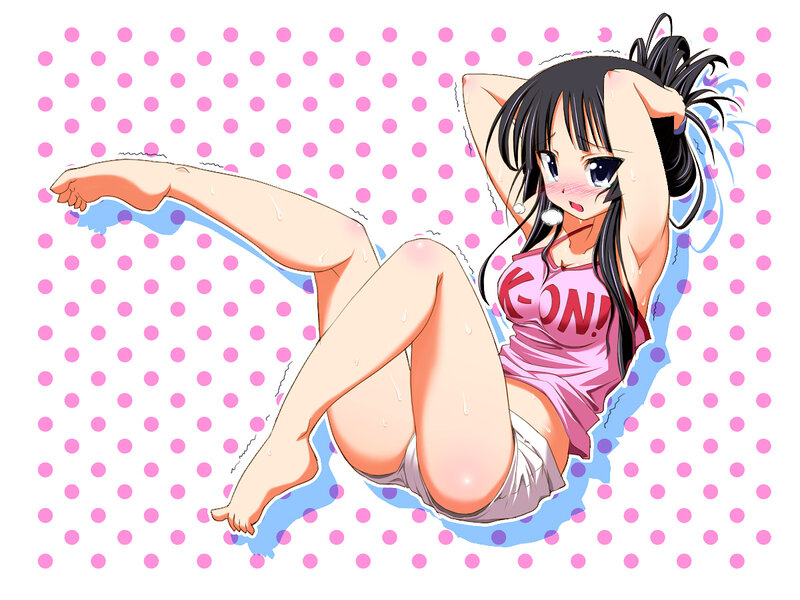 Anime Girl Lying Down — Pink, Playful