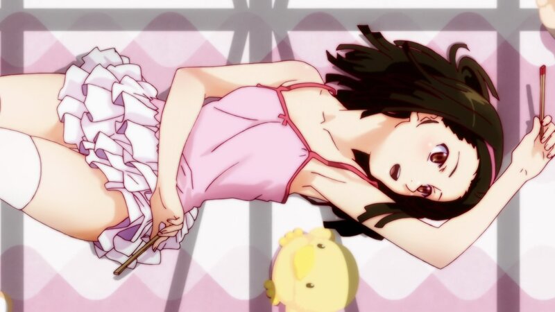 Anime Girl Lying Down — Pink, Relaxed, Chick Plushie