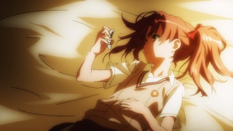 Anime Girl Lying Down — Yellow, Calm, Afternoon
