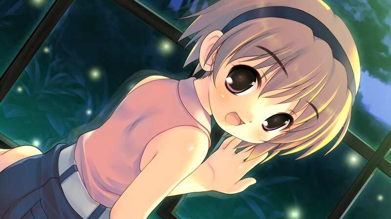 Anime Girl Lying Down — Yellow, Calm, Night