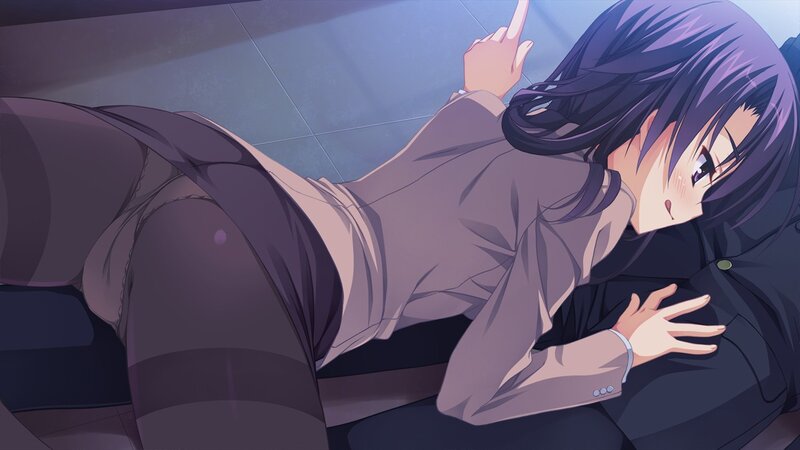 anime girl lying on floor