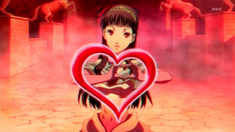 Anime Girl Making Heart — Red